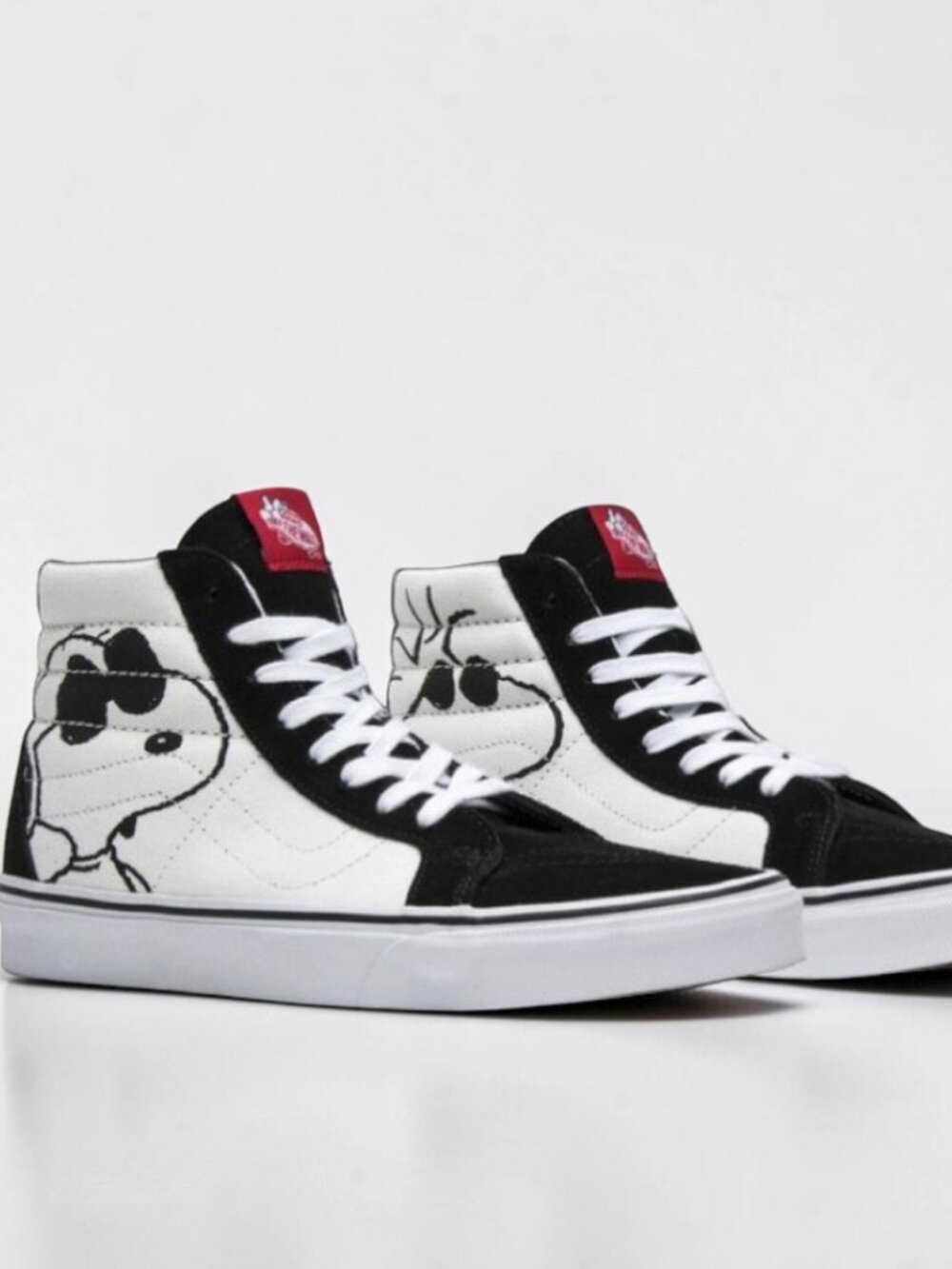 Vans SK8-Hi Reissue Peanuts Snoopy Joe Cool Mens Shoes Size 11 White/Black NEW